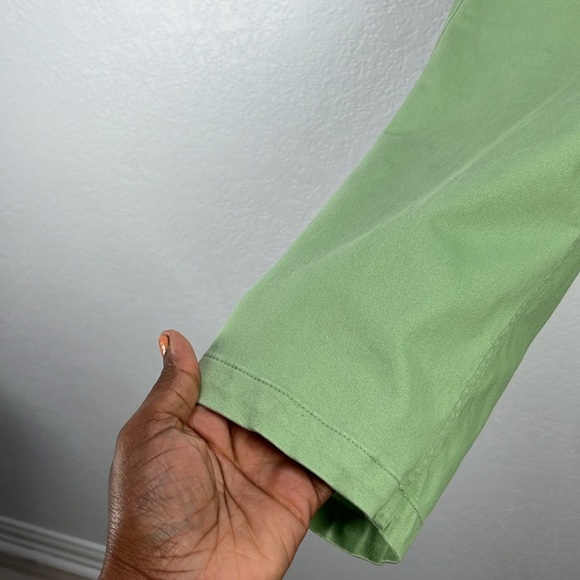 Crown & Ivy Women’s Light Green Trousers Slip On Sz 14 Career Office Core Chic - Picture 7 of 8